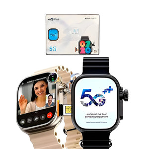 Smartwatch Ultra 3 Ai Chip 5g Câmera Wifi 16gb + 4 Pulseiras