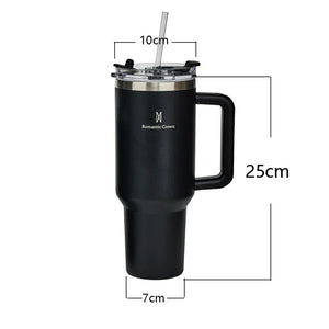 Copo Térmico 1200ml Aço Inoxidável - Garrafa Térmica com Canudo