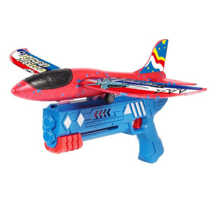 Avião Planador Com Lançador - Brinquedo Aeronave Voadora