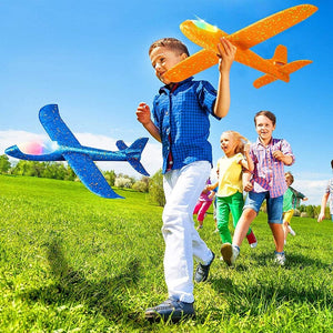 Avião Planador Com Lançador - Brinquedo Aeronave Voadora