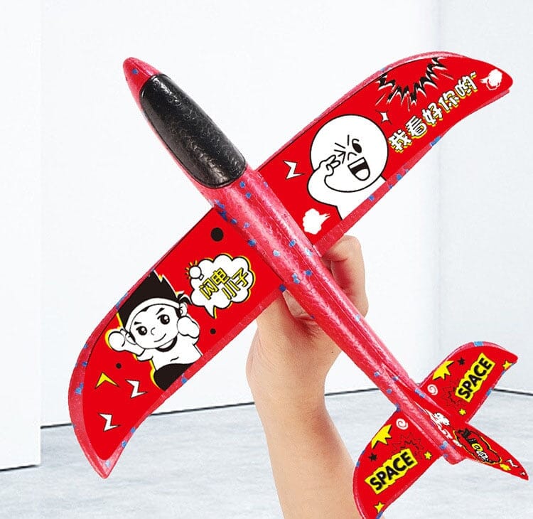 Avião Planador Com Lançador - Brinquedo Aeronave Voadora
