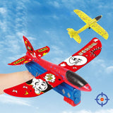 Avião Planador Com Lançador - Brinquedo Aeronave Voadora